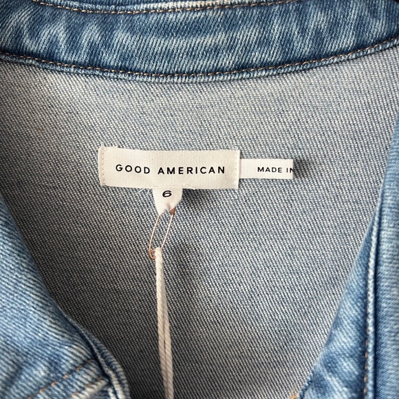 Good American Fit For Success Zip Front Short Sleeve Short Jumpsuit size 6 - 3XL - Picture 6 of 9